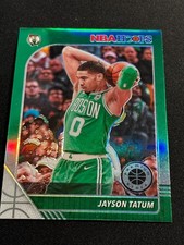 2019-20 Panini NBA Hoops Premium Stock - Jayson Tatum #6 Green Prizm