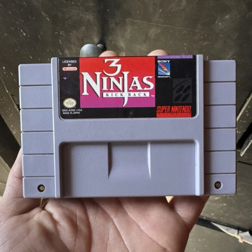 Sony Imagesoft 3 Ninjas Kick Back Super Nintendo SNES Game Cartridge NTSC-U/C