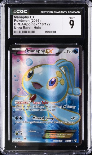 Manaphy-EX graded CGC 9 for sale on eBay