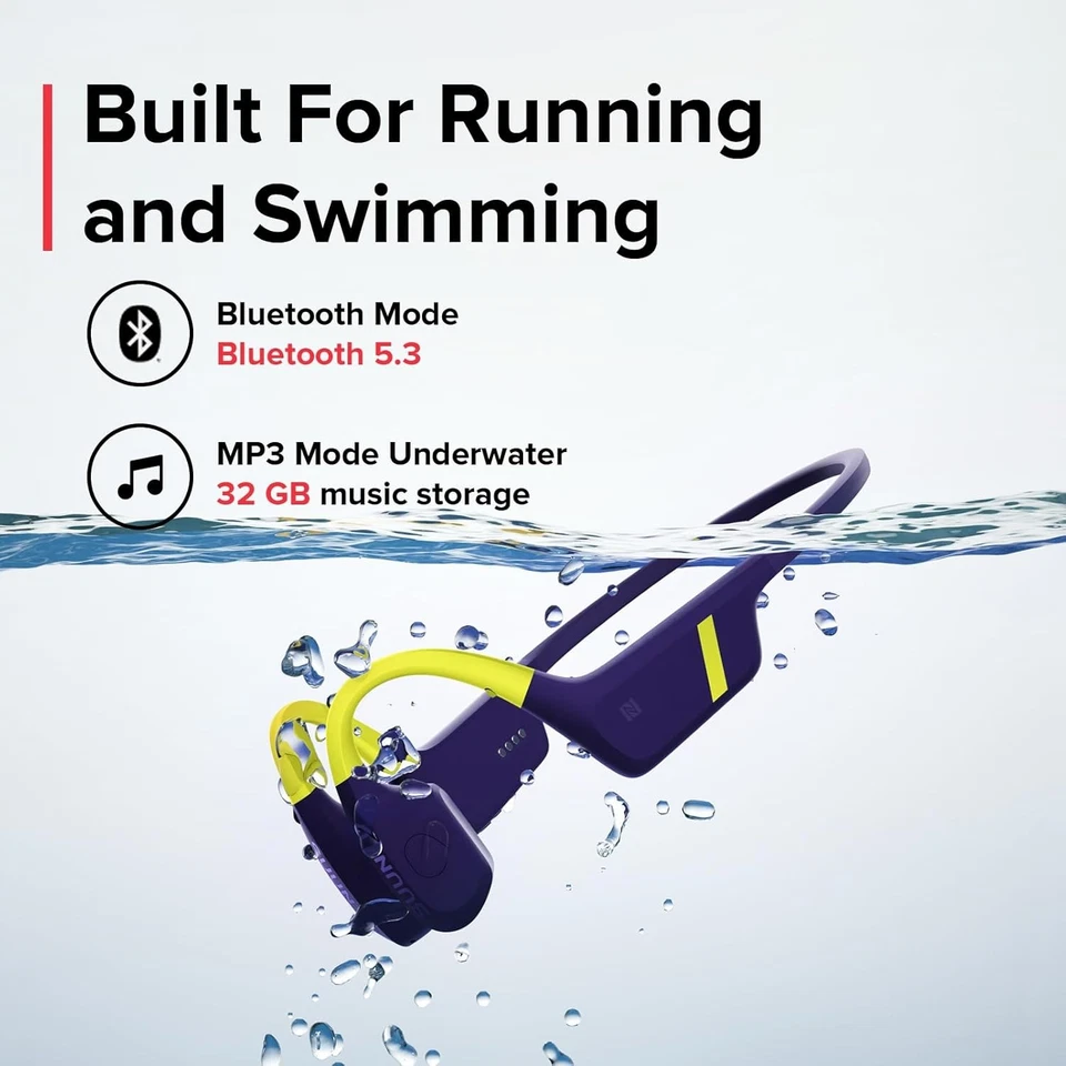 Suunto AQUA Swimming Bone Conduction Bluetooth Headphones with MP3 Player - Image 2 of 4