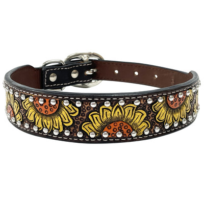 BE BAR H EQUINE Natural Holly Sunflower Hand Painted Western