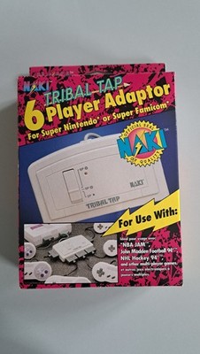 Super Nintendo SNES Naki Tribal Tap 6 Spieler Controller Adapter mit OVP
