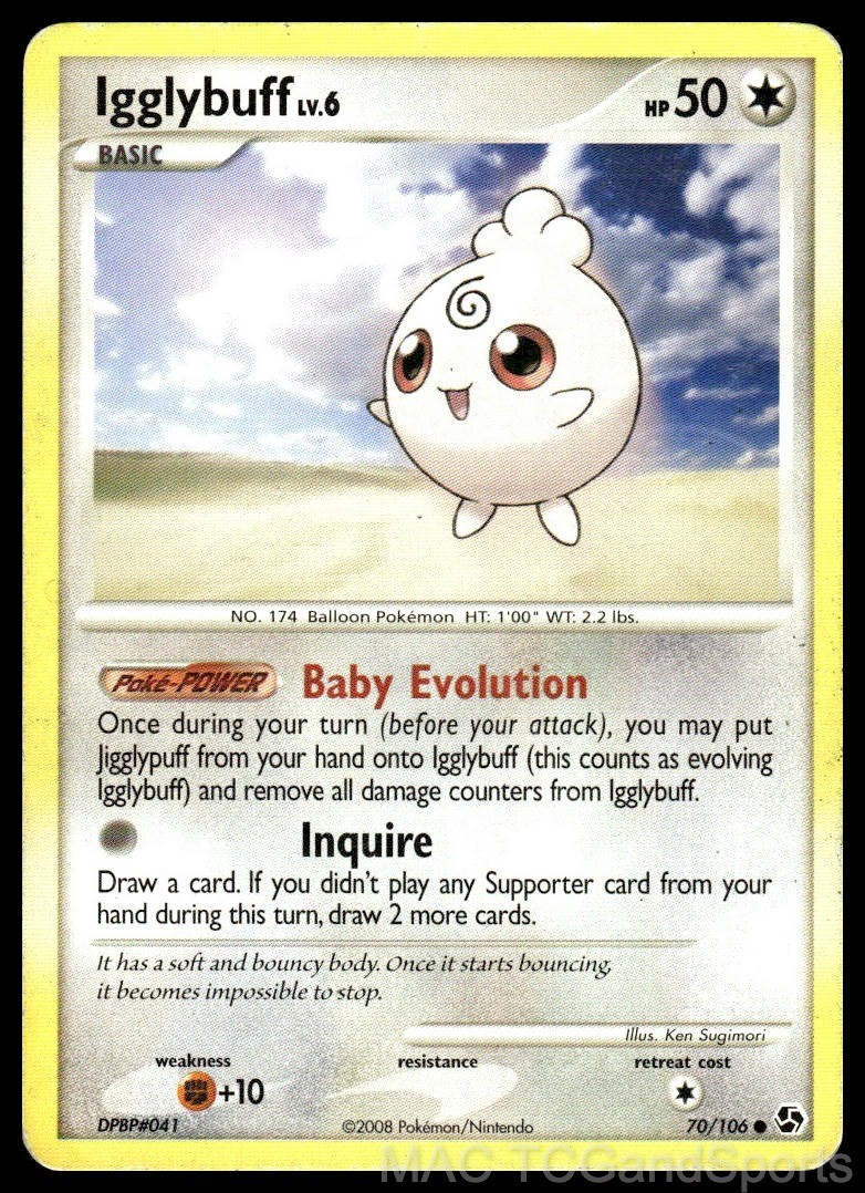 Igglybuff 70/106 Great Encounters Pokemon TCG HP