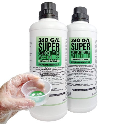 2 Litre Glyphosate Weed Killer Concentrate Same 360 g/l Formula as