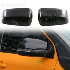 ABS Carbon Fiber Side Door Mirror Cover Trim for Ford Ranger 2024