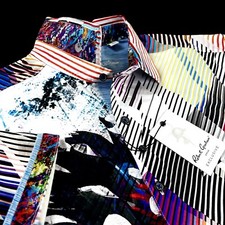 Robert Graham 299 Lenticular 2 Embroidered Geometric Bold Sleeve Sport Shirt XL