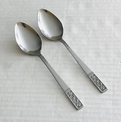Customcraft Stainless CUS3 Set of 2 Teaspoons Glossy