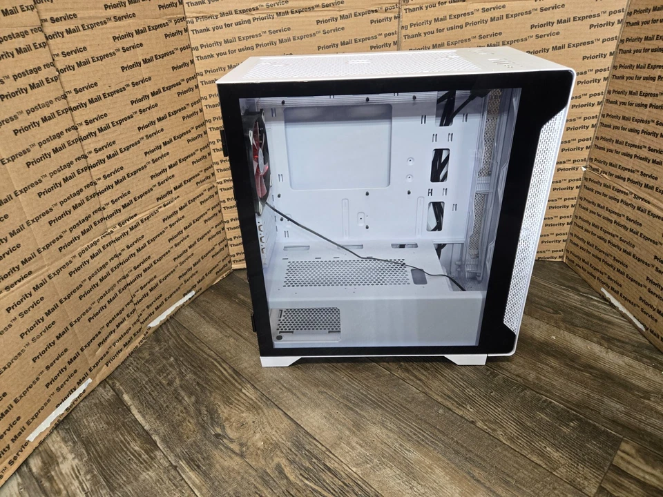 Estuche para computadora mini torre Micro-ATX Micro-ATX de vidrio templado edición nieve Foto 2 de 4