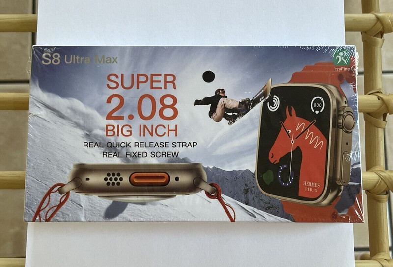 S8 Ultra Max Super 2.08 Big Inch Real Quick Release Strap New! Broken Seal.
