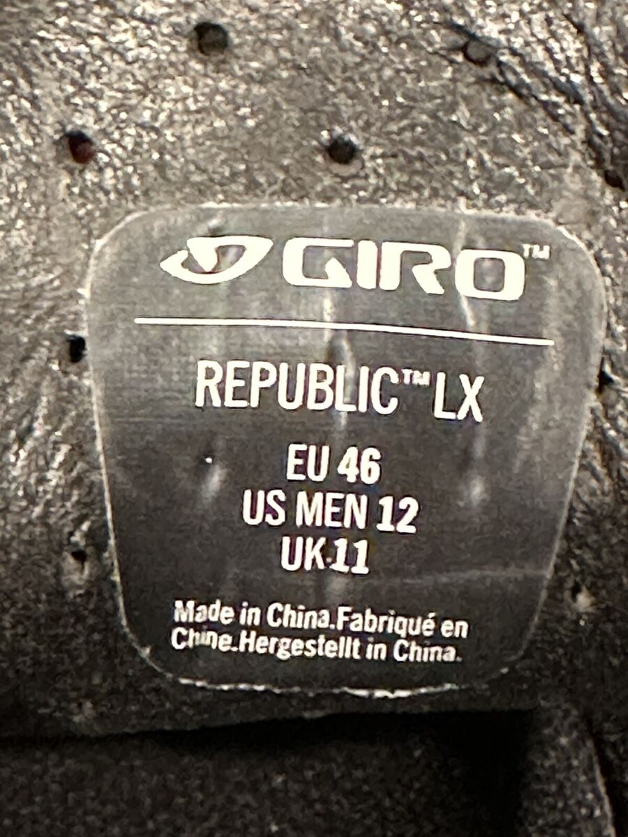 Giro Republic LX Dark Shadow Reflective Cycling Shoes Men's Giro Republic LX Dark Shadow Reflective Cycling Shoes Men's