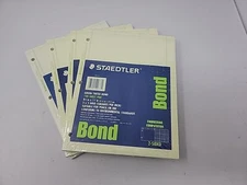 4 NEW Computation Pad, 5"x5" Quad, 8-1/2"x11", 100 Sheets,Green