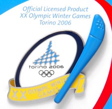 TORINO GIOCHI OLIMPICI 2006 SPILLA DISTINTIVO TORCIA STAFFETTA 3D Milano Cortina 2026 TRADER