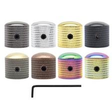 Metal Guitar Knobs Speed Control Knobs Potentiometer Cap Hexagonal Handle Fixed