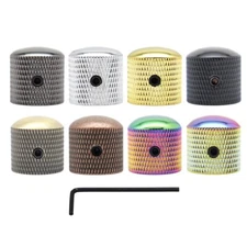 Metal Guitar Knobs Speed Control Knobs Potentiometer Cap Hexagonal Handle Fixed