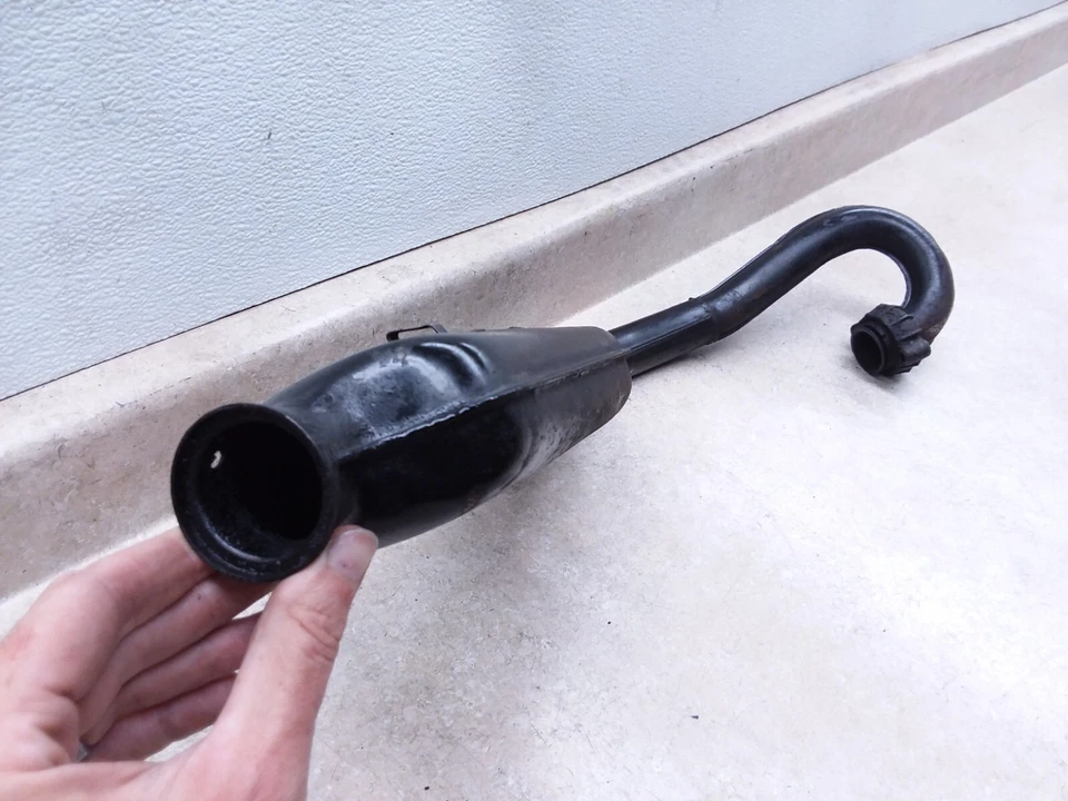 Silenciador de escape Kawasaki 75 KV KV75 vintage sin deflector 1977 ANS-C53 Foto 3 de 4