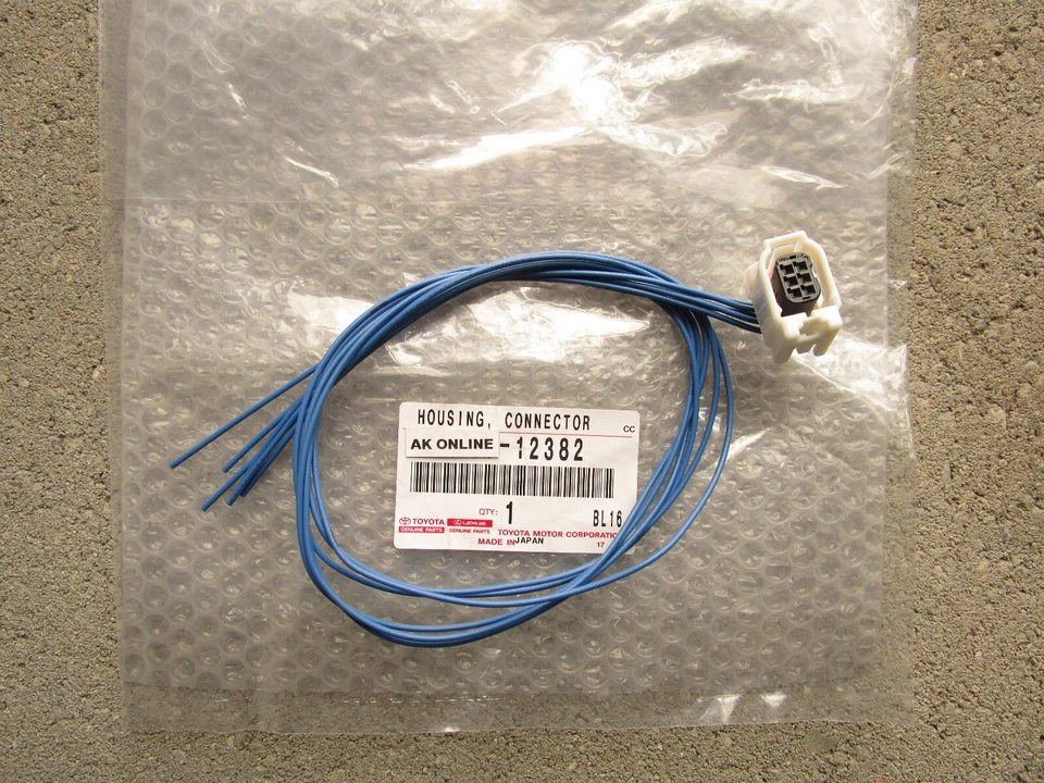 08 - 21 LEXUS LX570 ULTRASONIC PARKING SENSOR 6 PIN PIGTAIL WIRE CONNECTOR NEW - Image 2 of 4