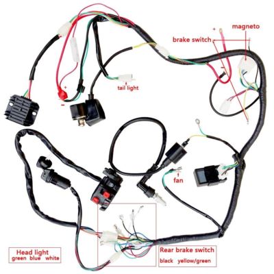 GOOFIT Juego De Llaves De Encendido De 3 Cables De Repuesto Para Motocicleta De 50 Cc, 90 Cc, 110 Cc, 125 Cc, 150 Cc, 250 Cc, Go Kart, Scooter, Dunas, Buggy, Cortacésped UTV