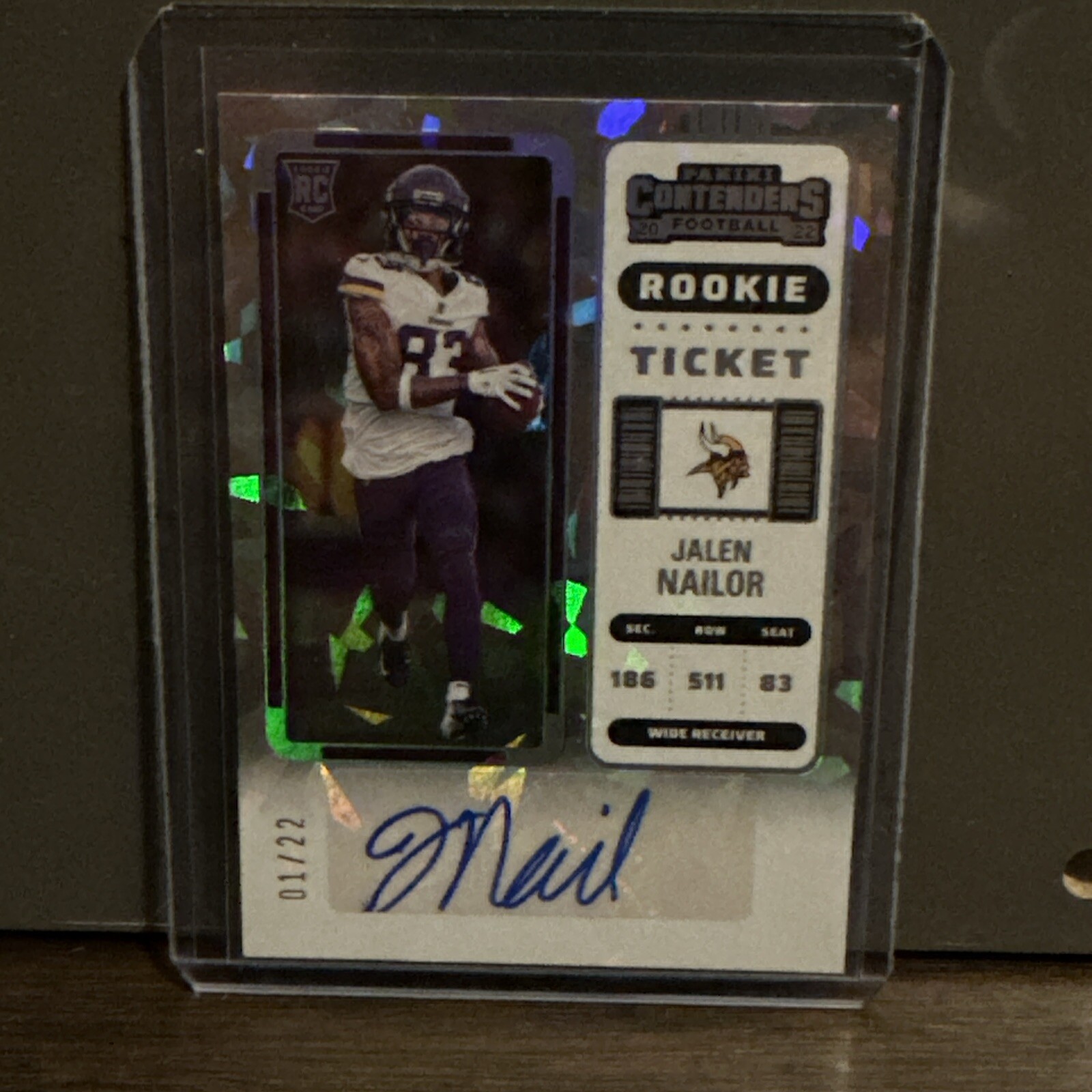 Jalen Nailor Panini Contenders #241 Autograph-Cracked Ice