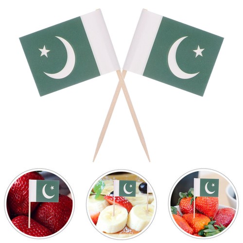 Piques à Cocktail Drapeaux – 6,5cm – Mix Couleurs – Pack Déco Pour Repas Sportifs