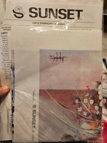 Rare Vintage Sunset no count cross stitch Embroidery kit – Symphony of Spring - Picture 3 of 3