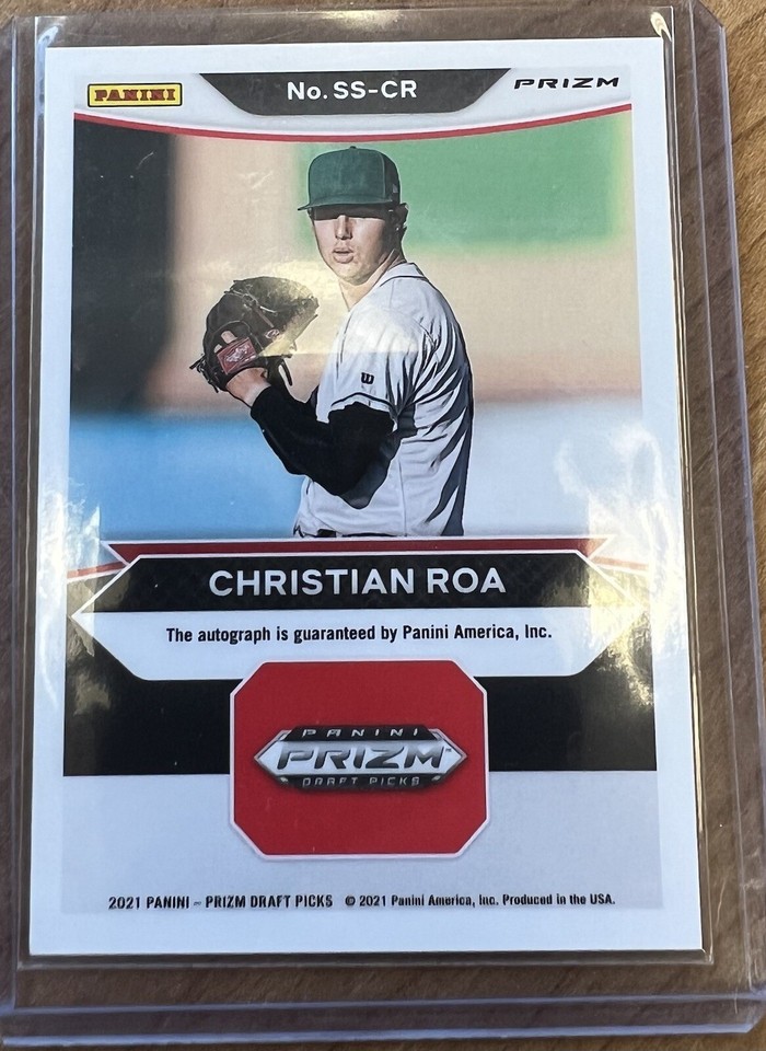 Christian Roa 2021 Panini Prizm Draft Picks SSCR Signing Sessions ...