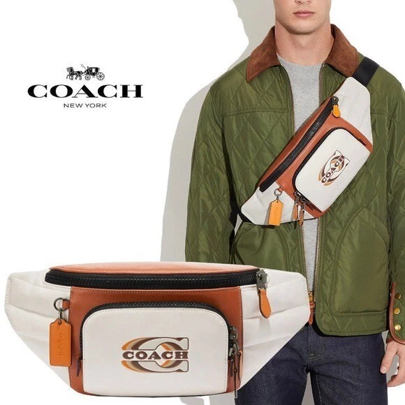 Men s Belt Bag C O A C H New York Track Belt Cross Body Bag in