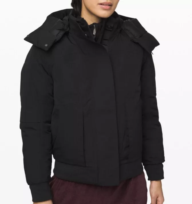 NWOT Lululemon Winter Bomber Warrior Parka Black sz.4 | eBay