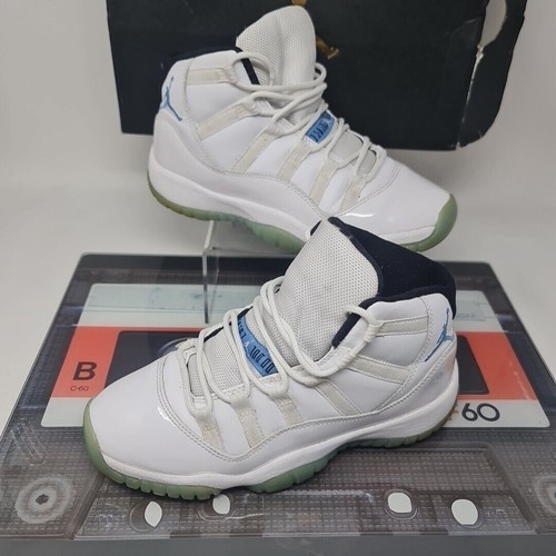 nike air jordan 11 retro bg uk Größe 3,5 Concord Weiß Blau EU 36 US 4Y Damen - Bild 2 von 16