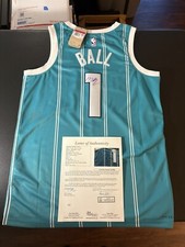 LaMelo Ball/J Cole Autograph Swingman Hornets Jersey NBA Music Rare JSA COA LOA