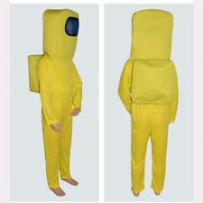 Image of Kids Boys Girls Among Us Game Jumpsuit Head Decor Bag Cosplay Costume Fancy-Suit