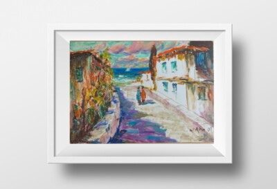 Original Oil Painting on Cardboard   Artist s Work, 40x26 cm