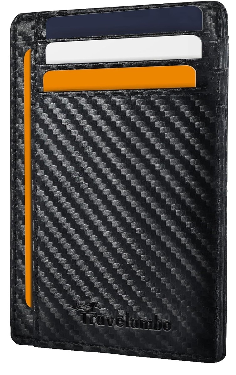 Protección Rfid Cartera Minimalista Con Pinza Para Billetes Para