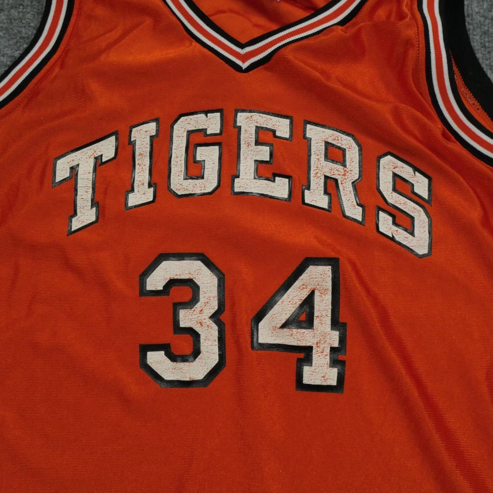 Vintage Clemson University Basketball Uniform Womens 40 32 Medium Orange 80s - Image 4 of 4
