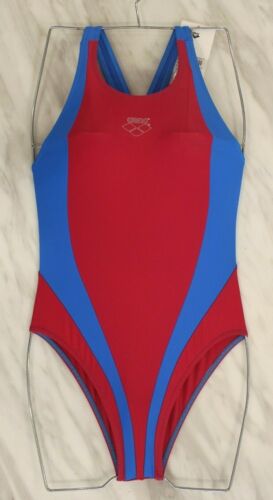 Arena Women Swimsuit Red Swimming Costume Vintage Swimwear Pool S One Piece 30 - Picture 1 of 7