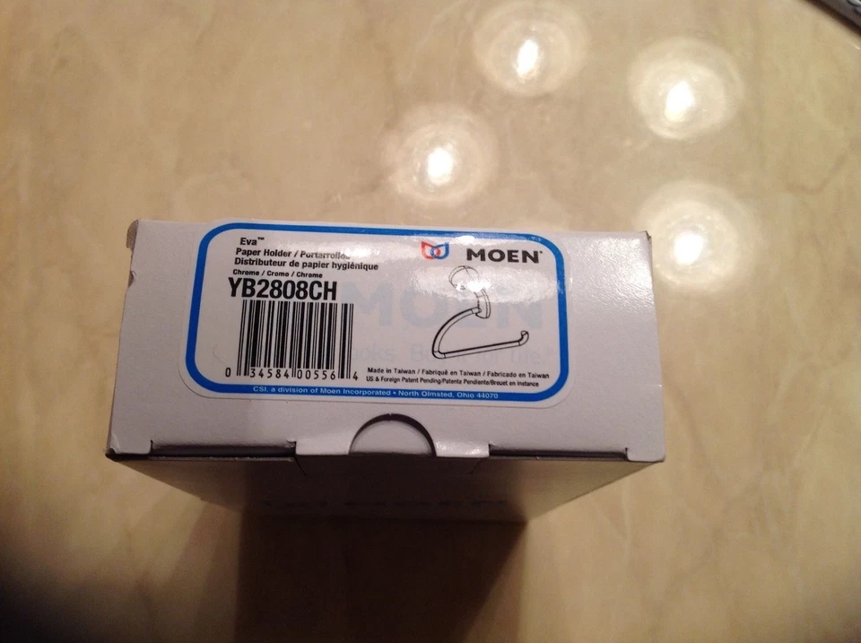 SOPORTE PAPEL CROMADO PIVOTANTE EVA MOEN YB2808CH Foto 3 de 4