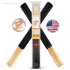 SANDALWOOD Incense Sticks 19" Jumbo Extra Large Bulk Handmade Hand Dipped