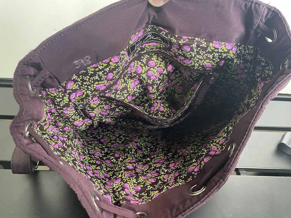 VERA BRADLEY Classic Metal Clasp Clinch Backpack WINE 