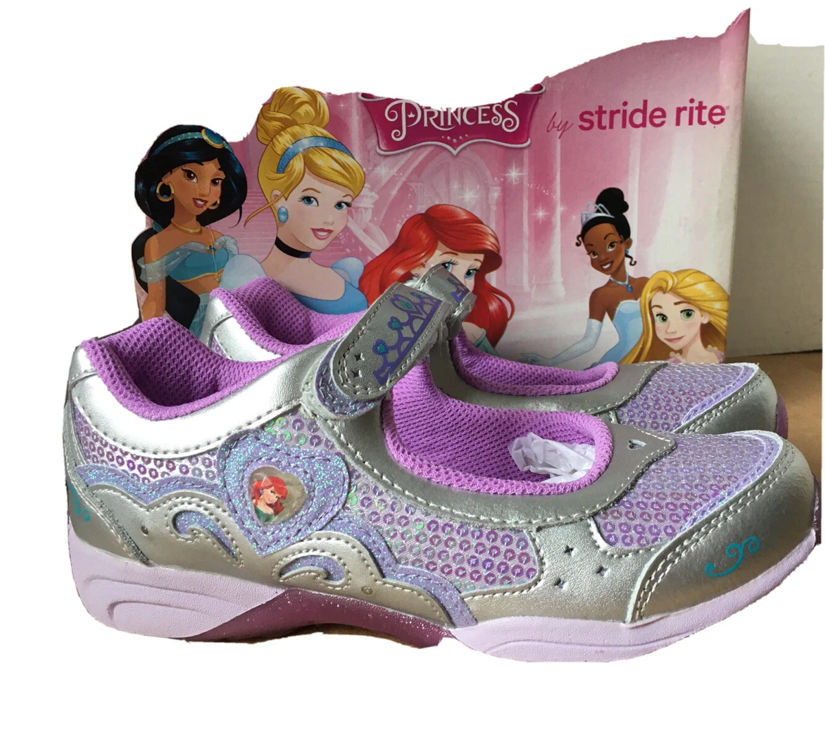 Disney Princess By Stride Rite Mary Jane Ariel Size 2. Nib