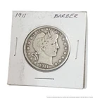 1911 Barber Silver Half Dollar US American 50c Fifty Cent Liberty Coin