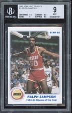BGS 9 MINT 1985 STAR ROY #2 RALPH SAMPSON ROY ROOKIE RC XRC