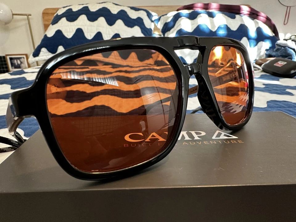Gafas de sol CAMP Glacier negras/nogal - lentes ámbar HD Foto 4 de 4