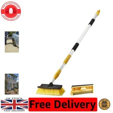 Telescopic 2-in-1 Cleaning Hose Brush Set - Safe & Lightweight Window Cleaner