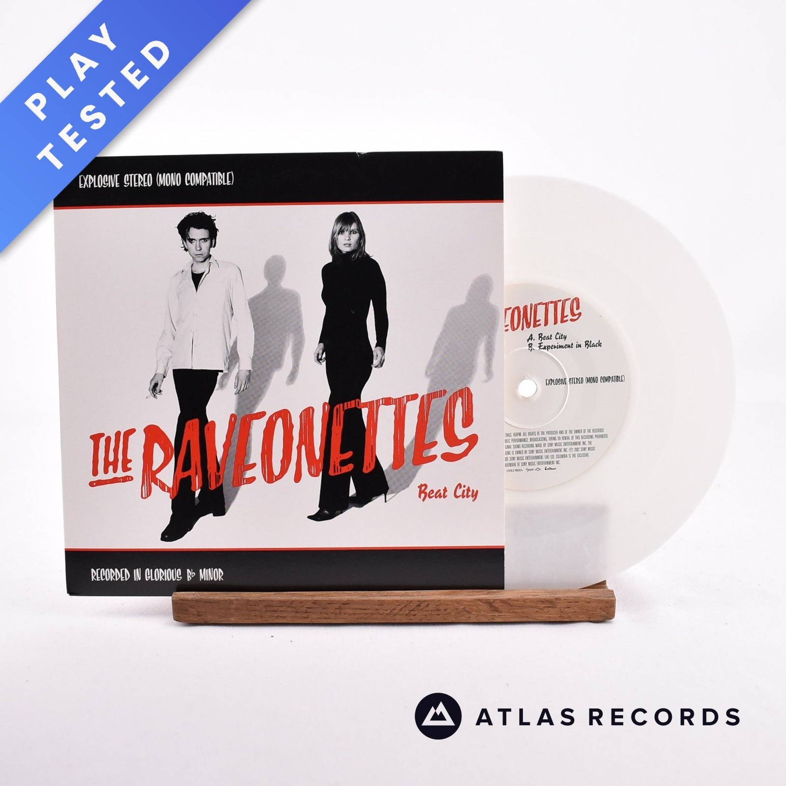 The Raveonettes - Beat City - White Marbled 7"" Vinyl Record - EX/NM