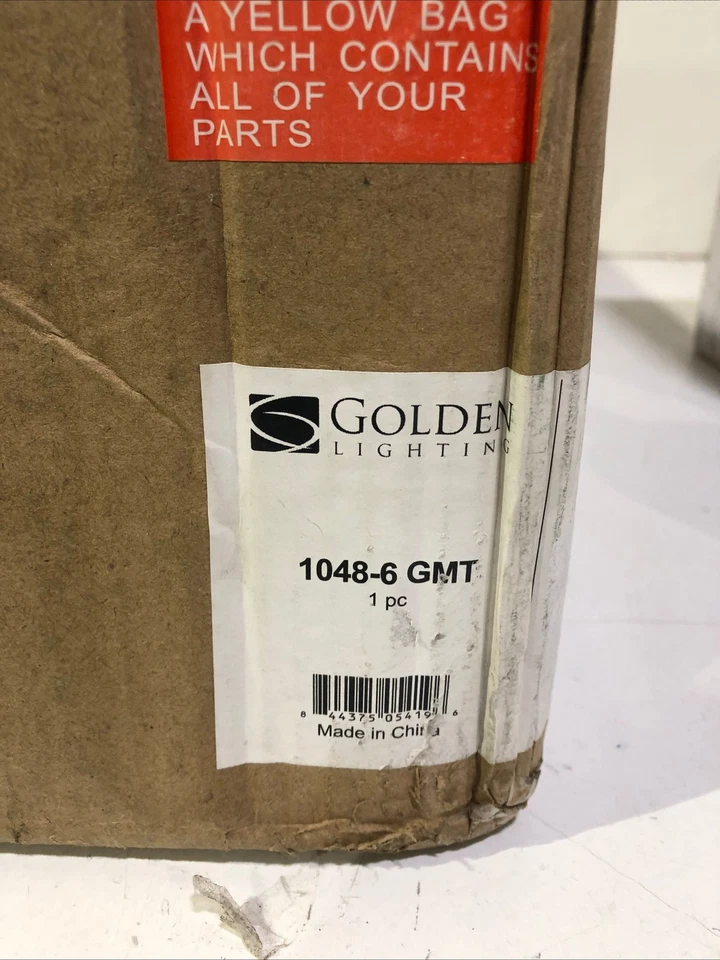 Lámpara de araña Golden Lighting Chatham 6 luces bronce bronce bronce con detalles de cuerda Foto 3 de 3