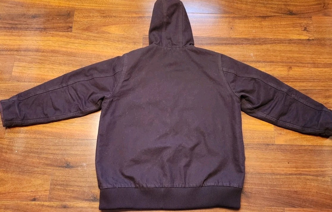 CARHARTT Canvas Jacket Womens 1X (16/18W) Duck Insulated 104053-DWN Vintage Coat thumbnail 6