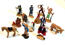 Safari Ltd Native American Indian Pirates with Animals Lot of 13 Figures 2.5