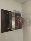 Peyton Manning NFL Shop Authentic Autographed Football w/Colts Wall Display