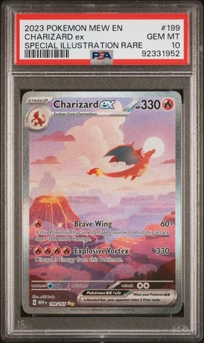 Charizard EX 199/165 PSA 10 151 Pokemon Card Game *2
