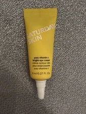 SATURDAY SKIN Yuzu Vitamin C Bright Eye Cream All Skin Dark Circles Puffiness