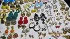 125 Pair Vintage Earring Lot Costume Jewelry Estate Clip On Pierced 80s 90s Boho